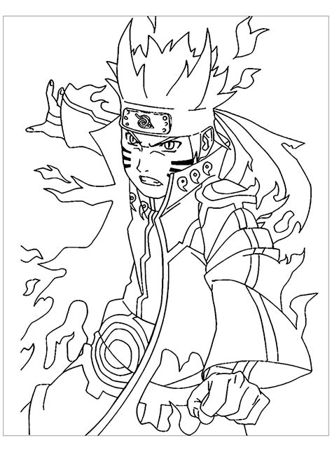 coloriage naruto shippuden|Naruto And Naruto Shippuden Coloring Pages